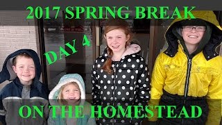 Bowling, Snow, Donuts - 2017 Spring Break On The Homestead Day 4