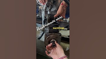 #Danfoss #51V080 hydraulic motor testing after installing #drive shaft for #Apolo #pever