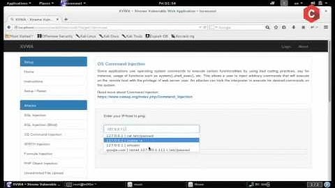 xvwa command injection