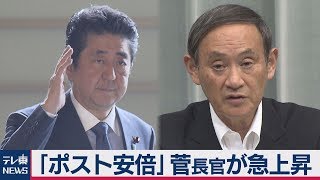 「ポスト安倍」菅長官が急上昇 テレ東・日経世論調査