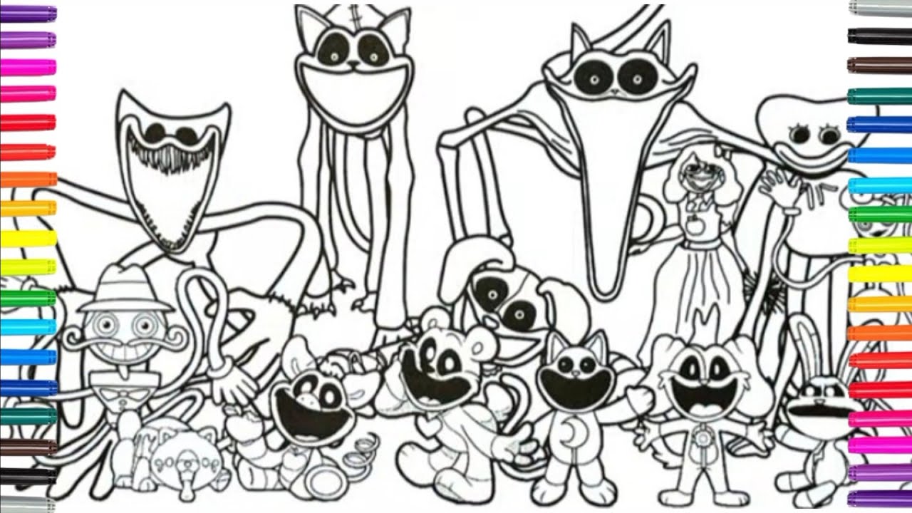 Poppy Playtime Chapter 3 New Coloring Pages / How to color All Monsters