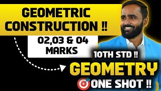 10th STD GEOMETRY|4.Geometric Constructions|ONE SHOT|PRADEEP GIRI SIR|BOARD EXAM 2024