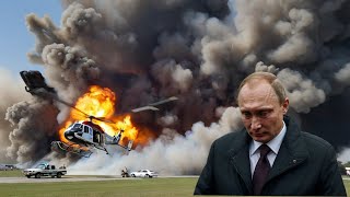 1 minute ago! 13 Russian helicopters carrying 500 Iranian troops were blown up by US ballistic missi