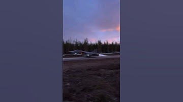 Saab JAS 39 Gripen Takeoff with Full Afterburners | Thrilling Jet Power Display