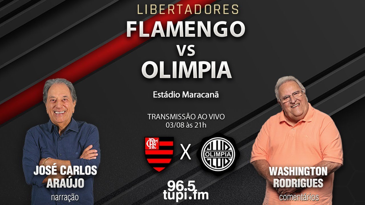 Onde assistir ao vivo Flamengo x Olimpia – Libertadores – 03/08/2023