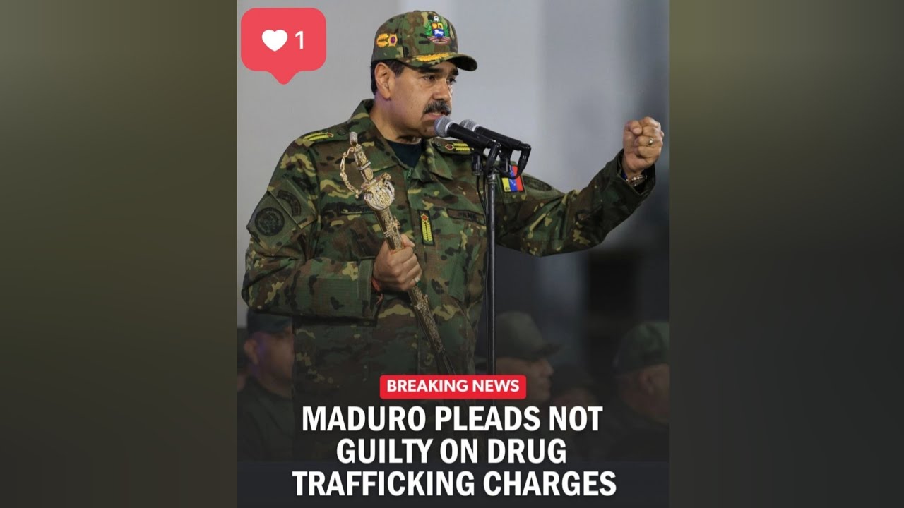Maduro Pleads Not Guilty on Drug Trafficking Charges - YouTube