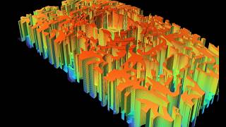 Time-slice representation of space-time chaos in the Gray-Scott model
