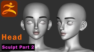 ZBrush Sculpt 3D Character Polish Head - Part 2