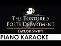 Taylor Swift - The Tortured Poets Department - Piano Karaoke Instrumental Cover with Lyrics