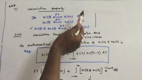Signals & Systems - Fourier Transform properties (Part-3) - UNIT II