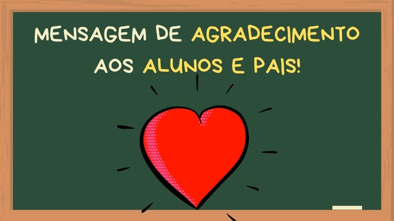 Mensagem de Agradecimento aos alunos e pais! (Aulas remotas)  YouTube