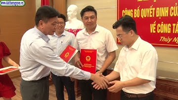 Hội nghị công bố các Quyết định của Chủ tịch UBND huyện Thủy Nguyên  về công tác cán bộ