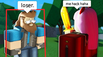 i met the WORST HACKER IN ARSENAL... they sucked lol (Arsenal Roblox)