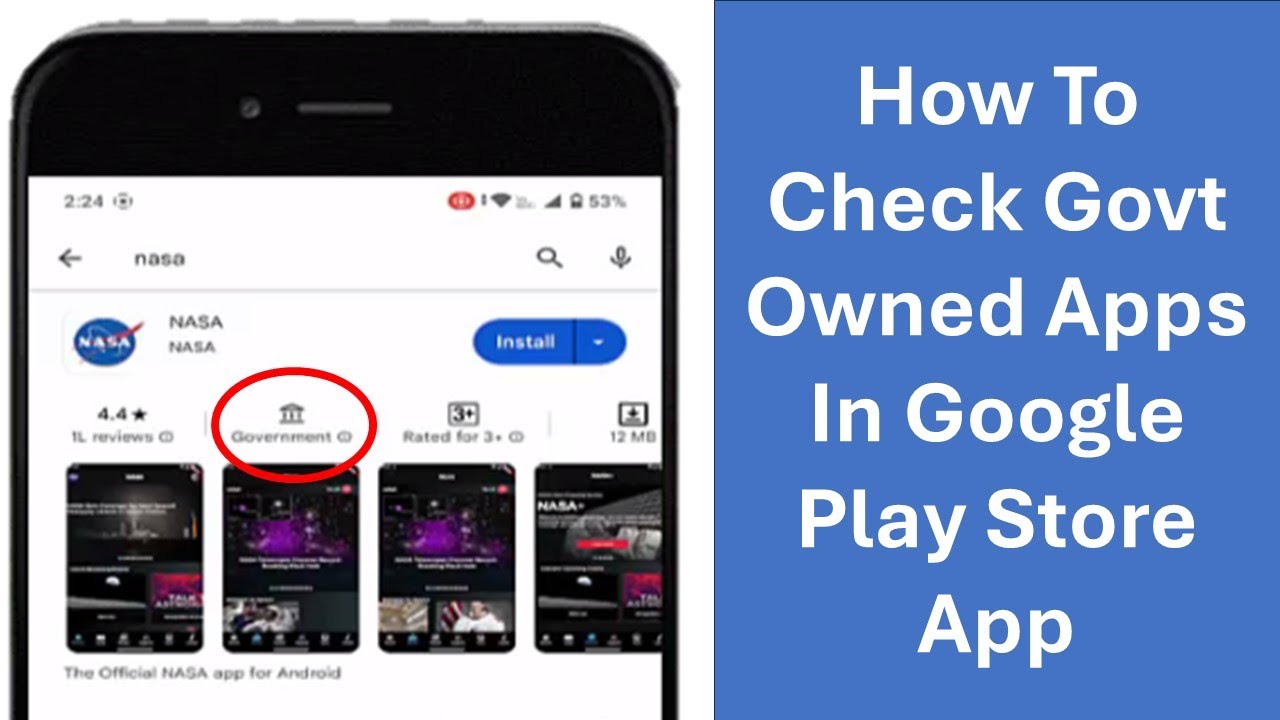 How To Check Govt Owned Apps In Google Play Store - YouTube