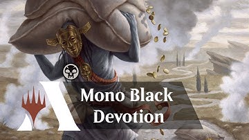 Mono Black Devotion || MTG Arena Gameplay || Zendikar Rising Standard BO1 || Deck Guide