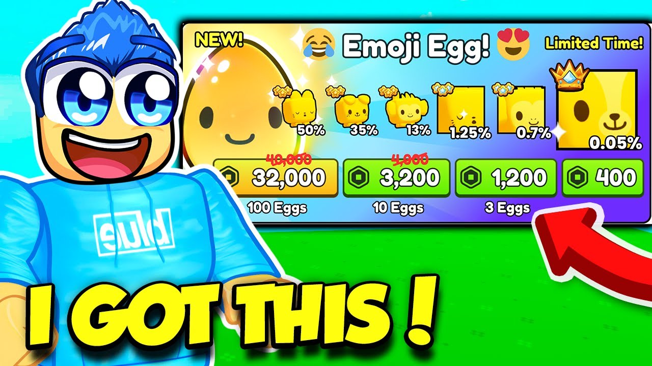 I Opened TONS OF EMOJI EGGS In Pet Simulator 99 AND GOT THIS!!