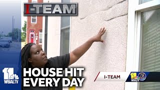 I-Team: Woman says Baltimore home struck by vehicles every day