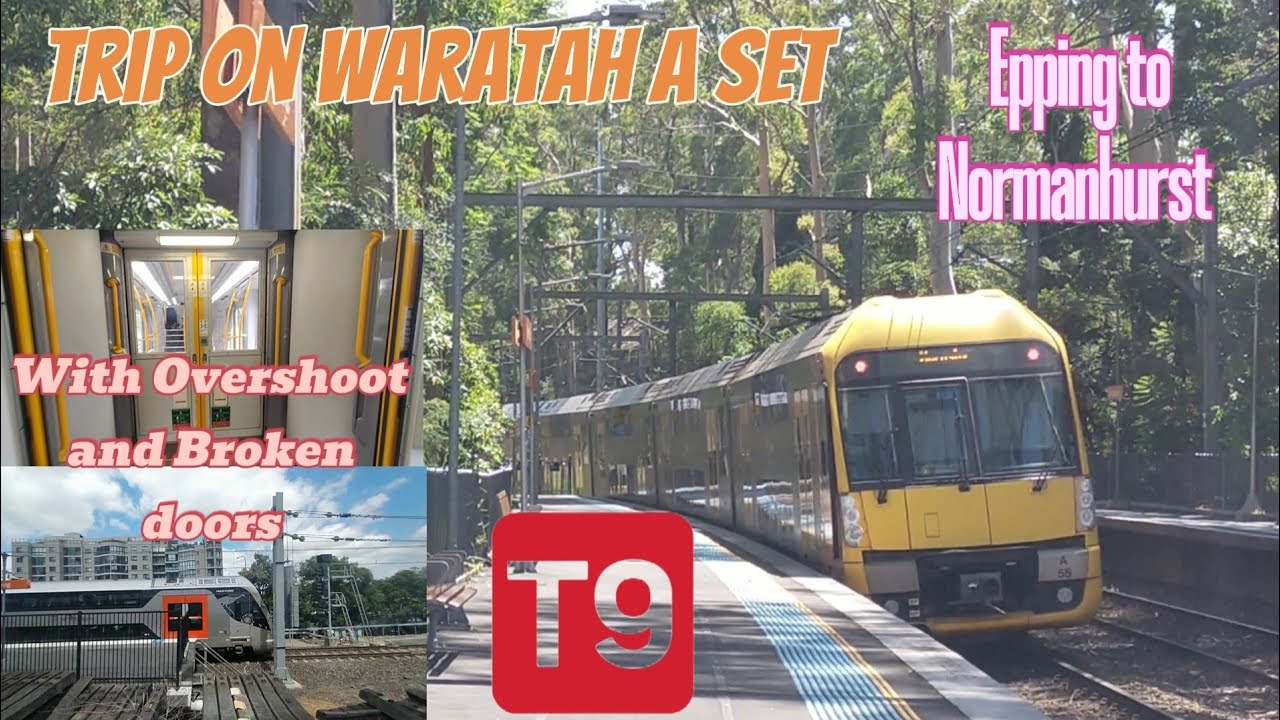 Epping to Normanhurst on Waratah A Set | With Overshoots and Broken doors