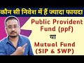 PPF vs Mutual funds - which is  better investment option in year 2023 | PPF vs ELSS | PPF vs SIP
