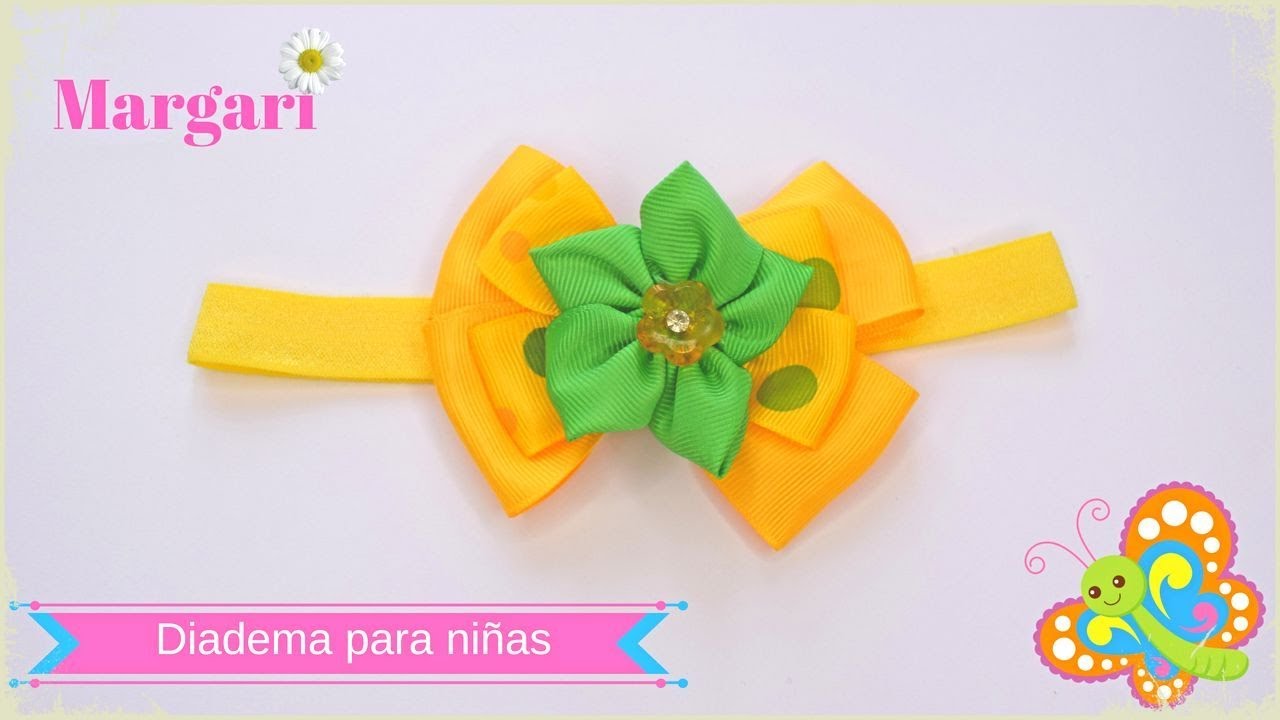 Como hacer Diadema para Niñas Fácil, Rápida y Bonita 👧 DISEÑO 1 🎀 | Margari