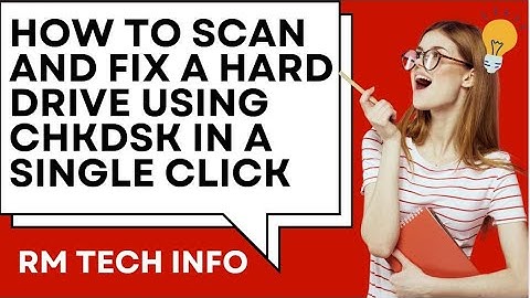 How to Scan and Fix a Hard Drive Using Chkdsk in a Single Click | Hard Drive Error kaise thik karein