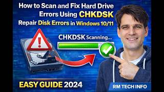 How to Scan and Fix Hard Drive Errors Using CHKDSK | Repair Disk Errors in Windows 10/11 (Easy Guide
