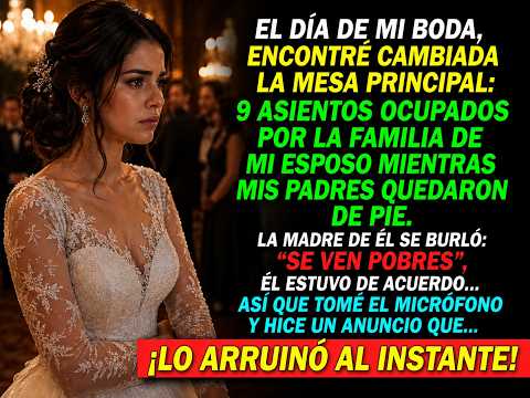Mis padres quedaron de pie en mi boda mientras la familia de mi esposo se adueñó de todo; entonces