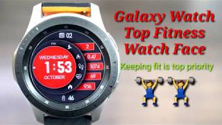 Galaxy Watch/Galaxy Watch Active Digital Fitness Watch Face screenshot 4