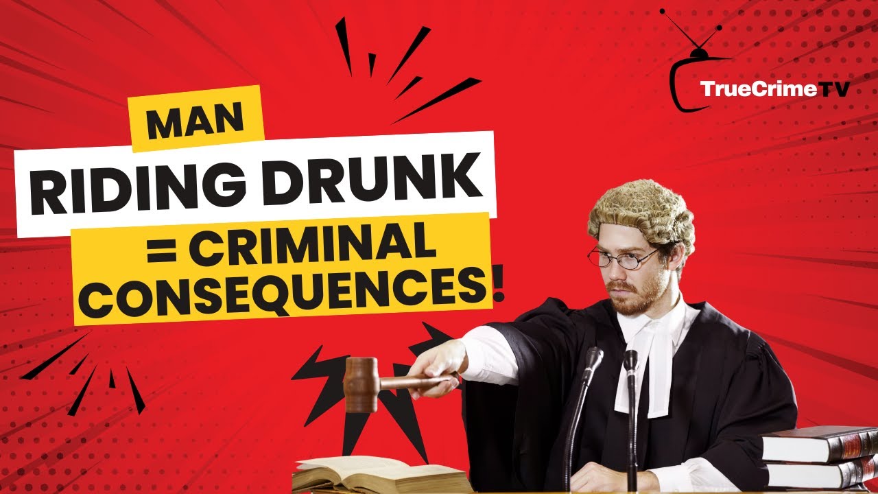 Drunk guy falls off bike 