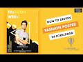 Poster design in coreldraw | How to create fashion poster | coreldraw tutorial for beginners #poster