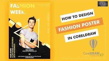 Poster design in coreldraw | How to create fashion poster | coreldraw tutorial for beginners #poster
