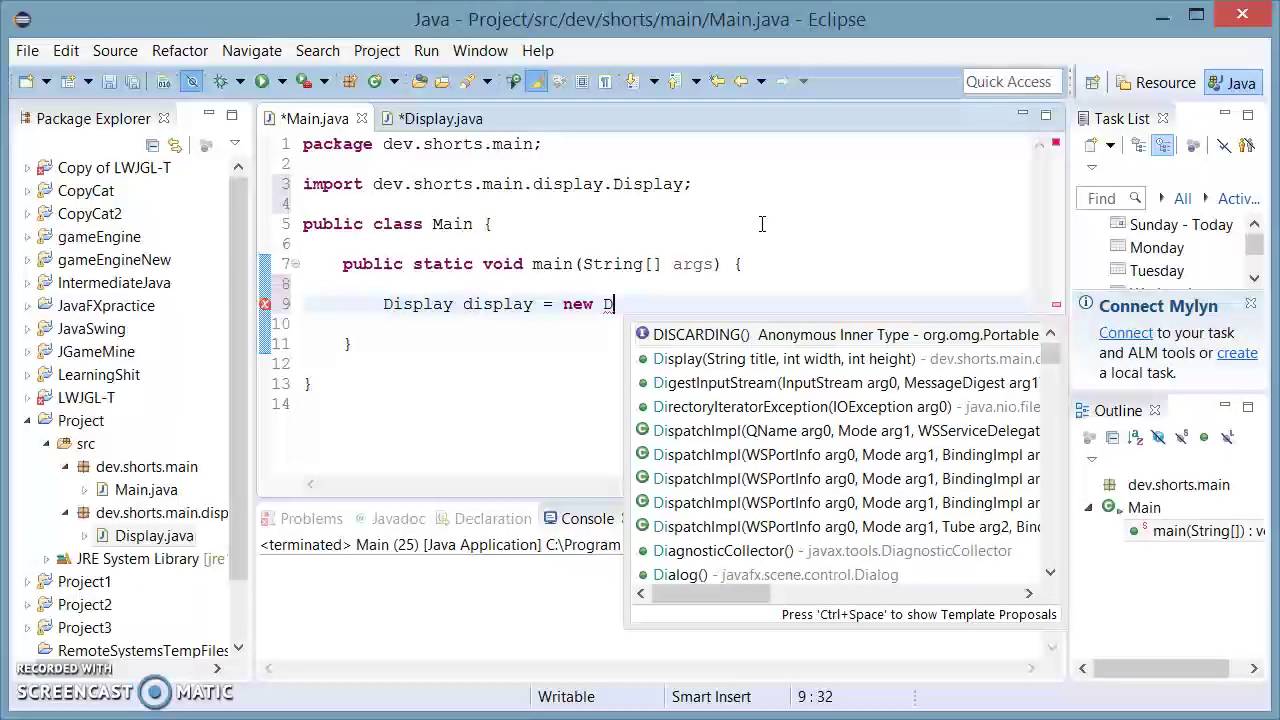 Java Shorts #11 Setting up the JFrame & Canvas - YouTube