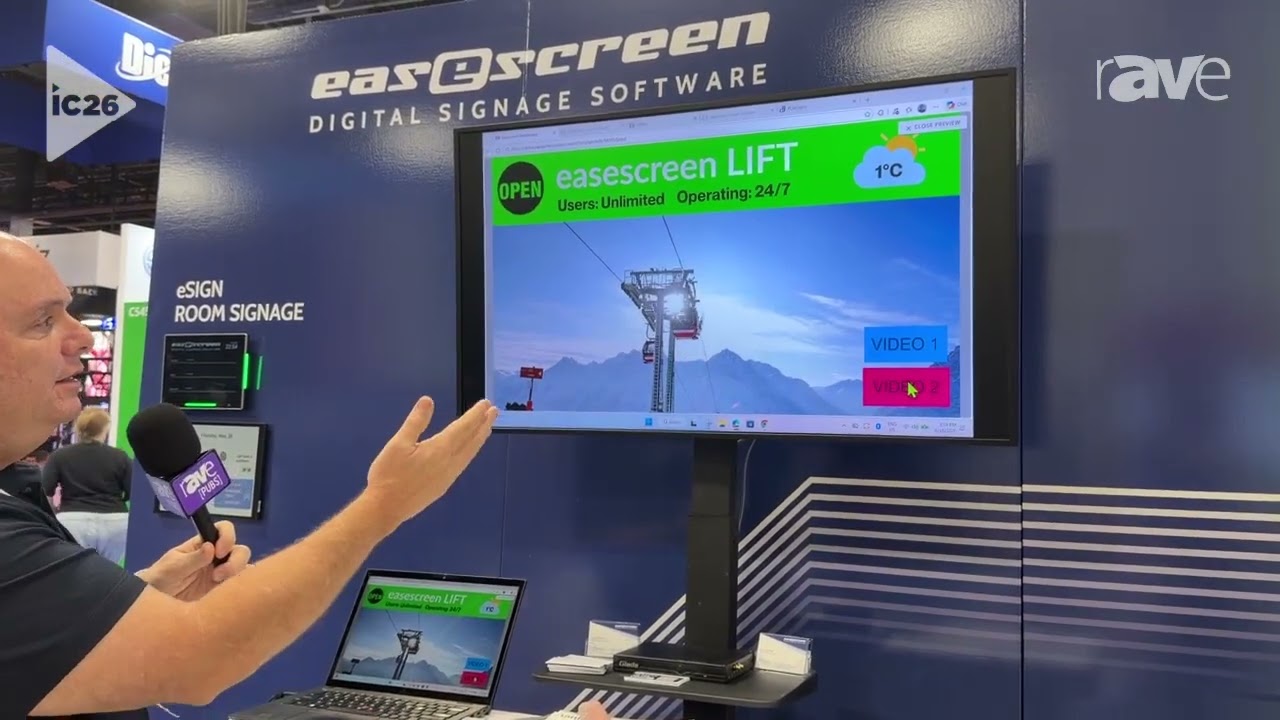 InfoComm 2026: Easescreen Explains Interactive Content Software Demonstration