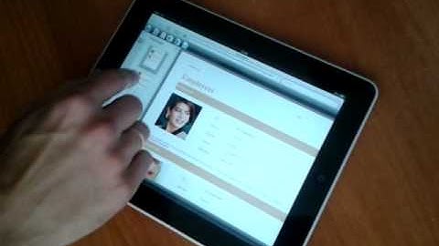 Demo of Web Viewer for HTML 5 on IPad