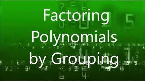 How to factor  polynomials by grouping (Tagalog explanation)