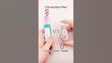 Is correction pen or tape better?#correctiontape #shorts #stationary #shortvideo #stationery
