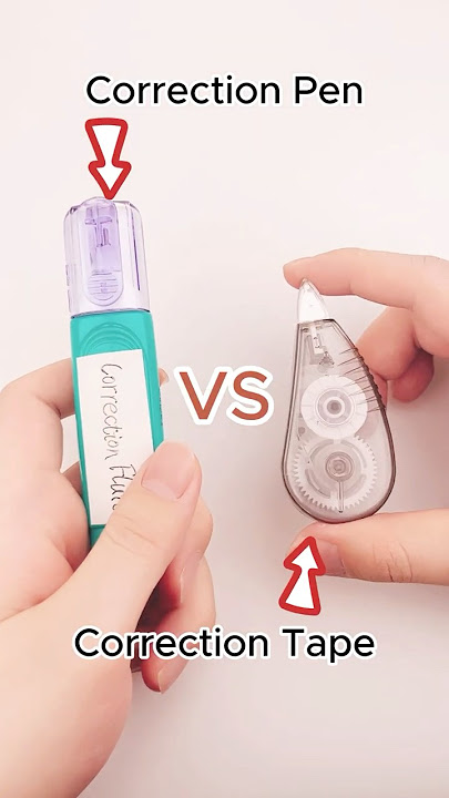 Is correction pen or tape better?#correctiontape #shorts #stationary #shortvideo #stationery