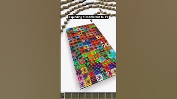 150 TNTs Exploded in Minecraft!