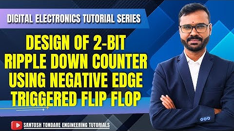 #digitalelectronics |Design 2 bit asynchronous down counter using negative edge triggered flip flop|