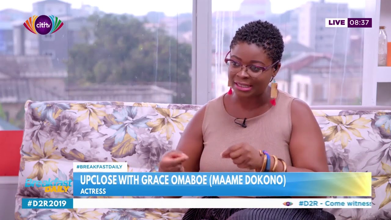 Up-close with Grace Omaboe (Maame Dokono) | Breakfast Daily - YouTube