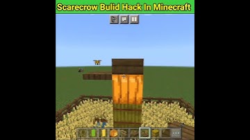 Scarecrow Bulid Hack In Minecraft #shorts #minecraft #youtubeshorts #trending