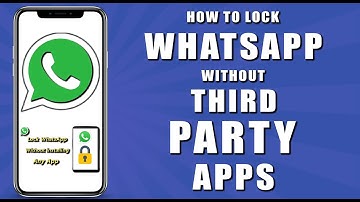 How to lock whatsapp without third party apps (2024)