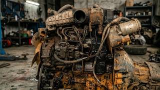 Abandoned Mini Excavator Engine Restoration