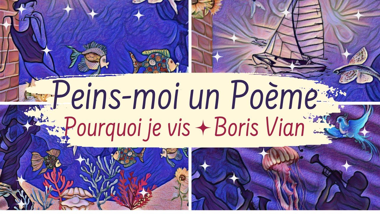 Poème audio illustré. Pourquoi que je vis ? Vian Boris. - YouTube