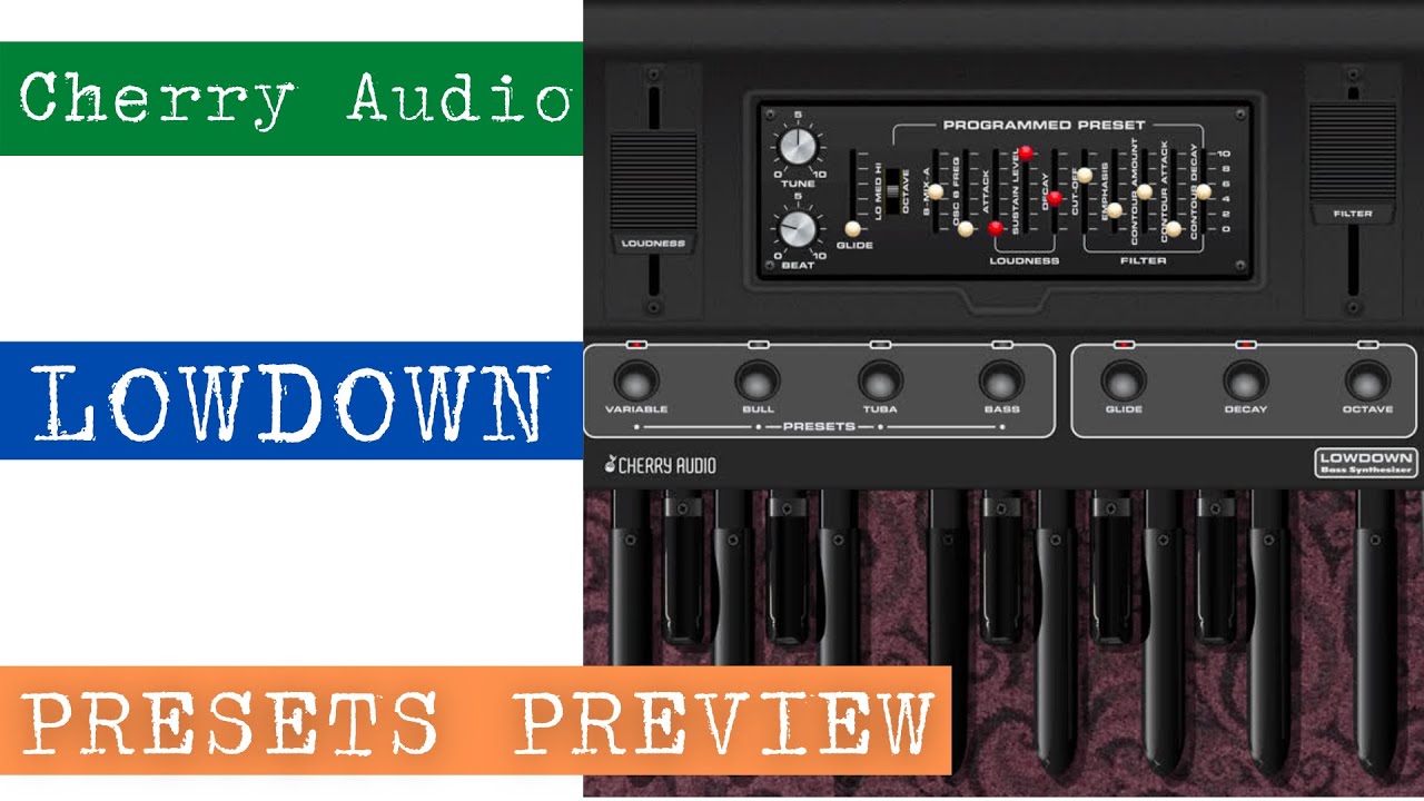 Cherry Audio Lowdown Presets Preview YouTube