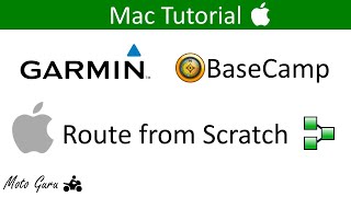 Garmin BaseCamp How to Create a Route from Scratch for Mac