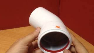 Accesorio de evacuación: codo de 45º macho hembra