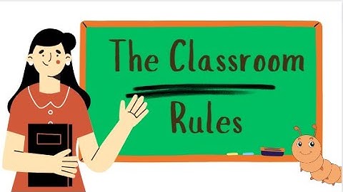 "Classroom rules" for kids. Basic classroom rules for kids. Kids educational video.
