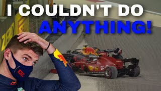 Max Verstappen UNCENSORED team radio after CRASHING out of the Sakhir GP!