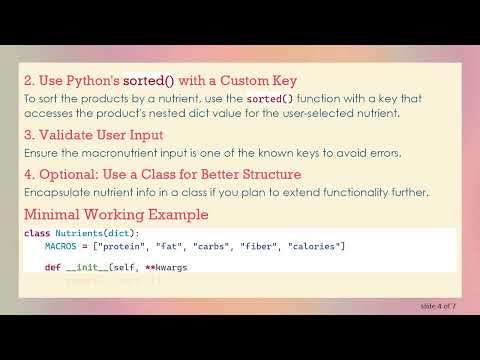 How to Search and Sort a Nested dict by User-Specified Key in Python